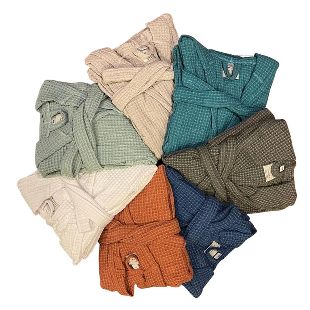 Waffle Stone Washed Bathrobe - Pack Of: 1 | Style: Waffle stone washed