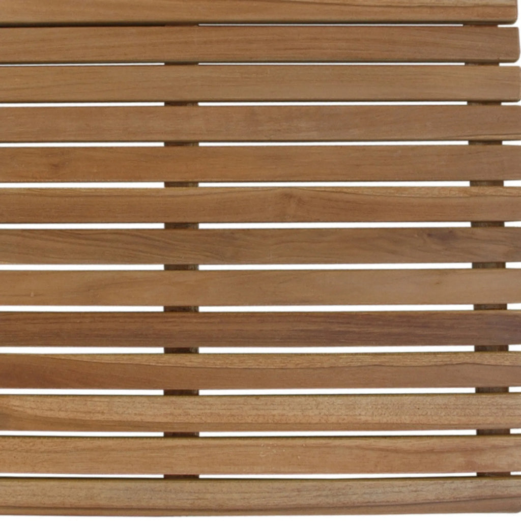 Natural Teak 24" Square Shower Mat